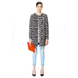 ZARA ZEBRA PRINT COAT